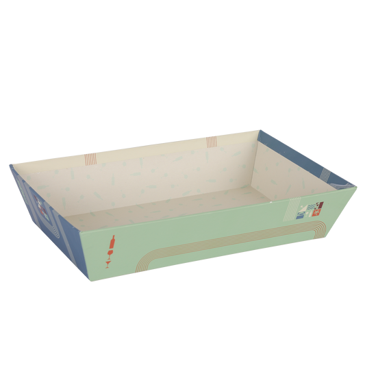 Bilbao rigid cardboard rectangular basket 33x20x7cm