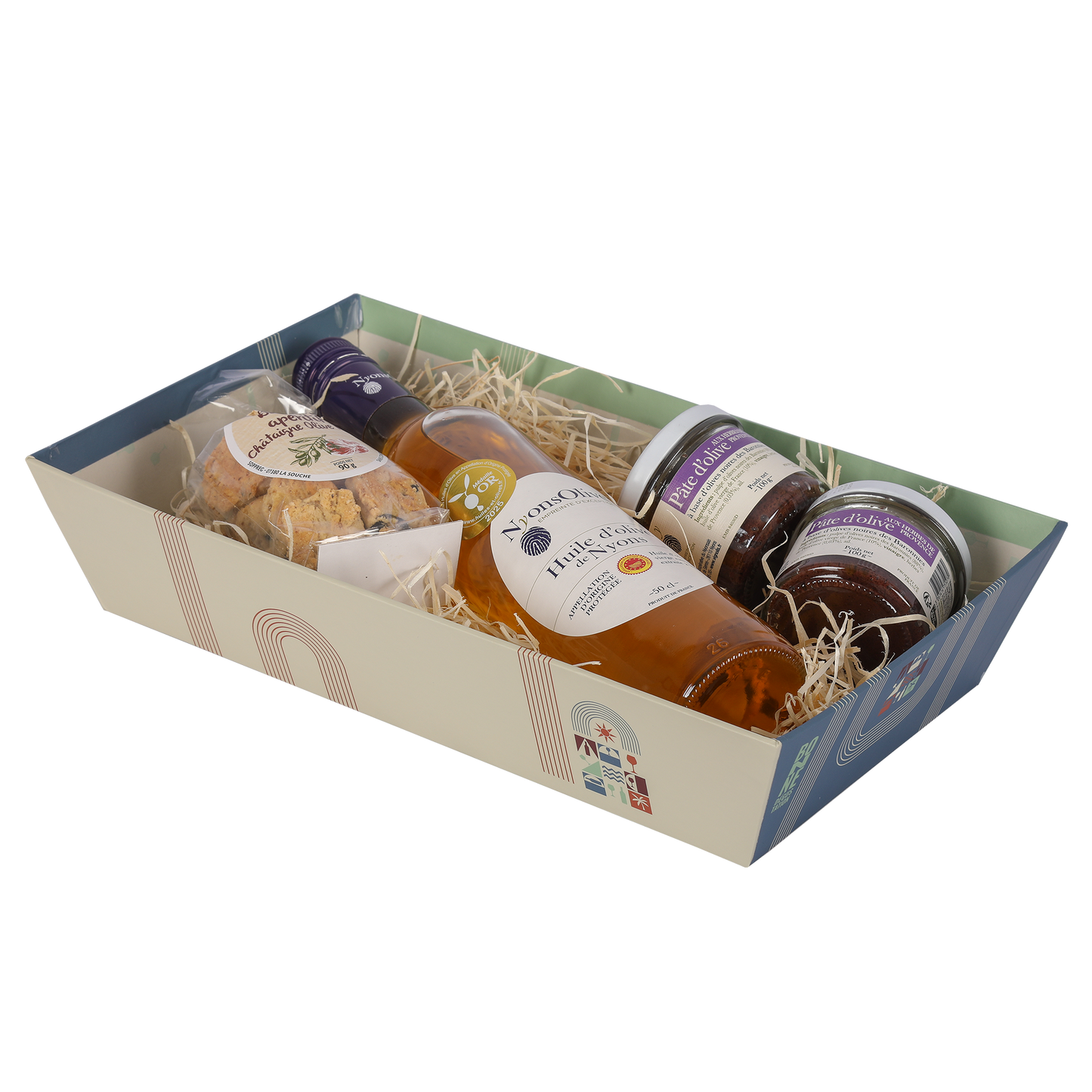 Corbeille Bilbao carton rigide rectangle 33x20x7cm