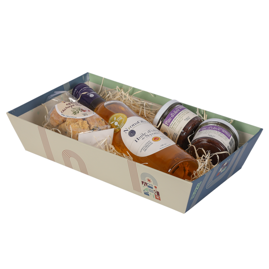 Bilbao rigid cardboard rectangular basket 33x20x7cm