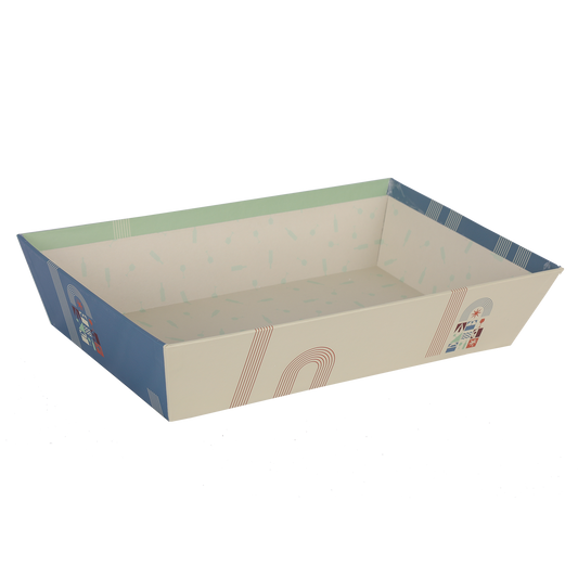 Corbeille Bilbao carton rigide rectangle 36x27x7cm