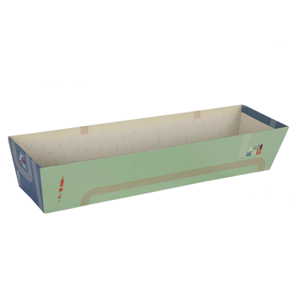 Corbeille Bilbao carton rigide rectangle 43x12x8cm