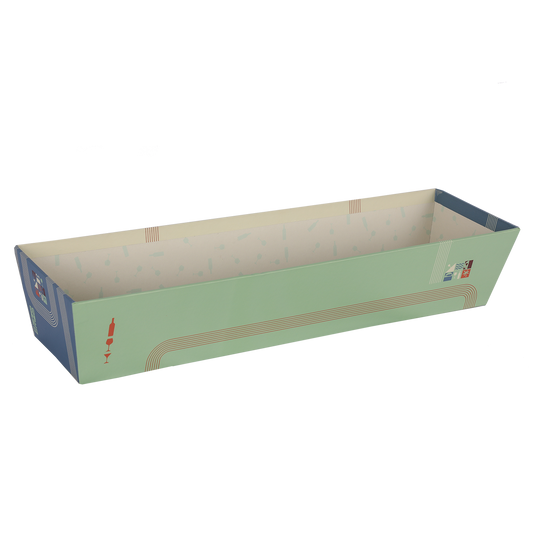 Corbeille Bilbao carton rigide rectangle 43x12x8cm