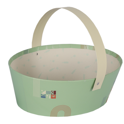 Panier Bilbao carton rigide ovale 25×19×8cm,