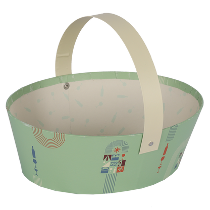 Panier Bilbao carton rigide ovale 25×19×8cm,