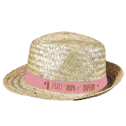 Chapeau Ernest paille bandeau - Frais et dispo....