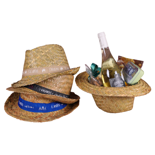 Chapeau Ernest paille bandeau - Circulez....