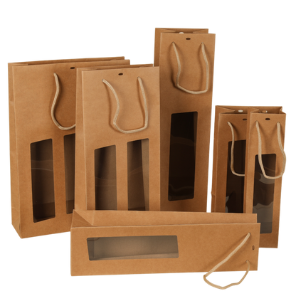 Sac Atlanta papier kraft magnum fenêtre PVC