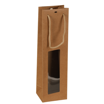 Sac Atlanta papier kraft magnum fenêtre PVC