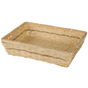 Corbeille Naya bambou naturel rectangle 36x26x8cm