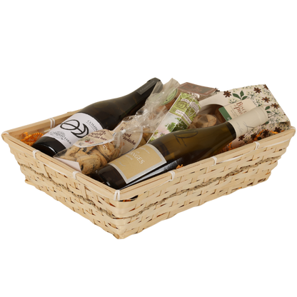Corbeille Naya bambou naturel rectangle 36x26x8cm