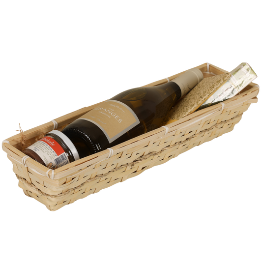 Corbeille Naya bambou naturel rectangle 42x10x8cm