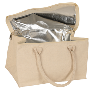 Sac glacière isotherme Lorenzo toile coton 36x20x20cm
