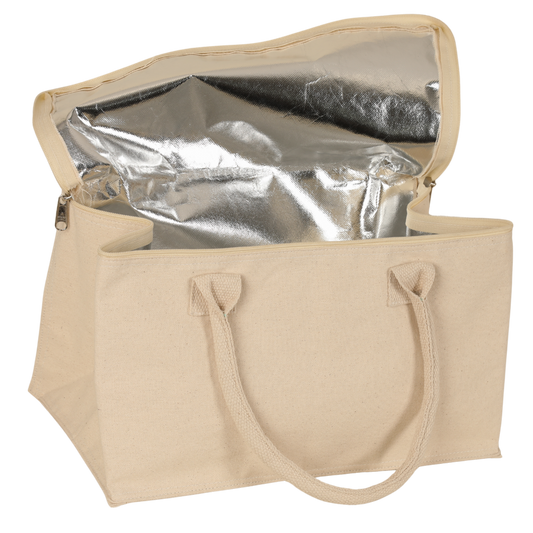 Sac glacière isotherme Lorenzo toile coton 36x20x20cm