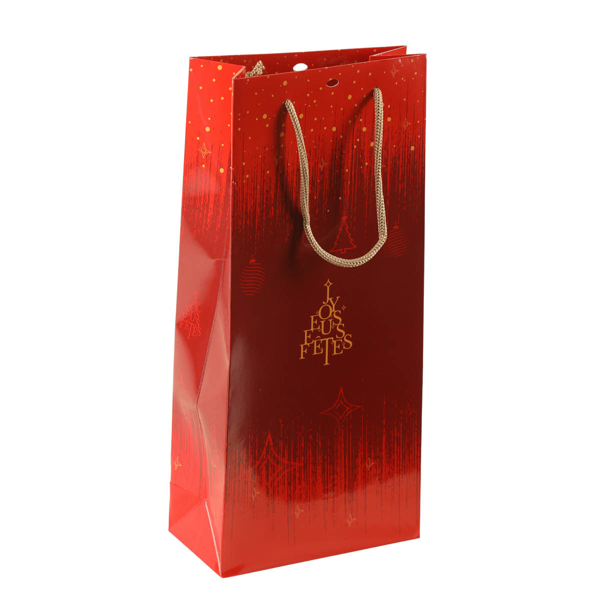 Sac Bellagio papier 2 bouteilles