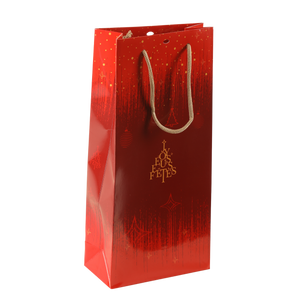 Sac Bellagio papier 2 bouteilles