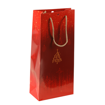 Sac Bellagio papier 2 bouteilles