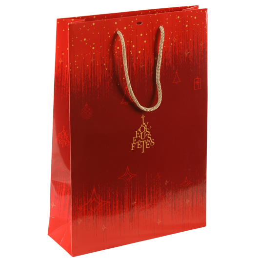 Sac Bellagio papier 3 bouteilles