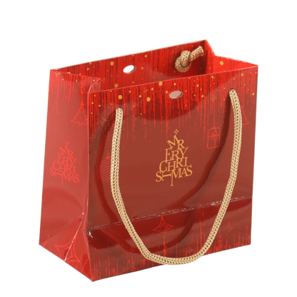 Sac Bellagio papier terroir 15x8x15cm fenêtre PVC