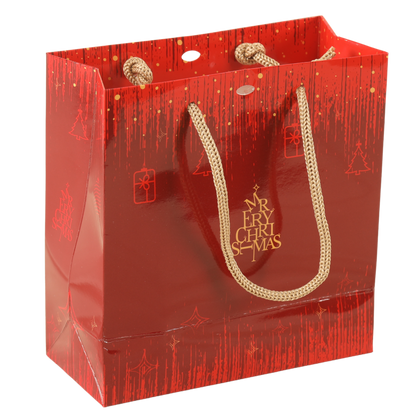 Sac Bellagio papier terroir 18x8x19cm fenêtre PVC