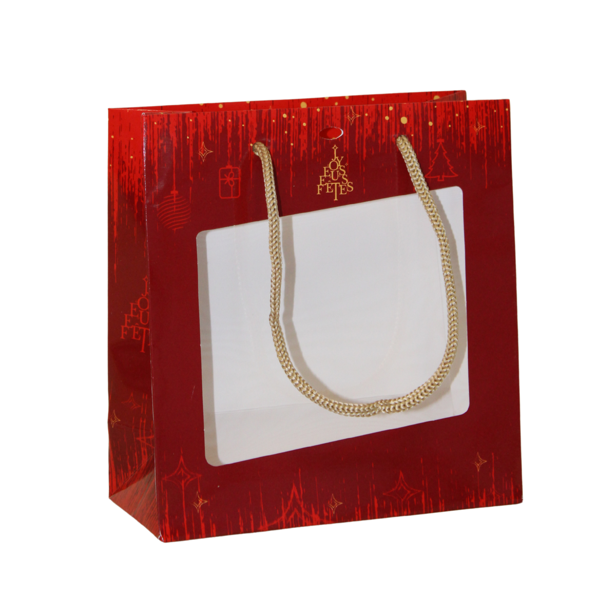 Sac  papier terroir 18x8x19cm fenêtre PVC - Bellagio