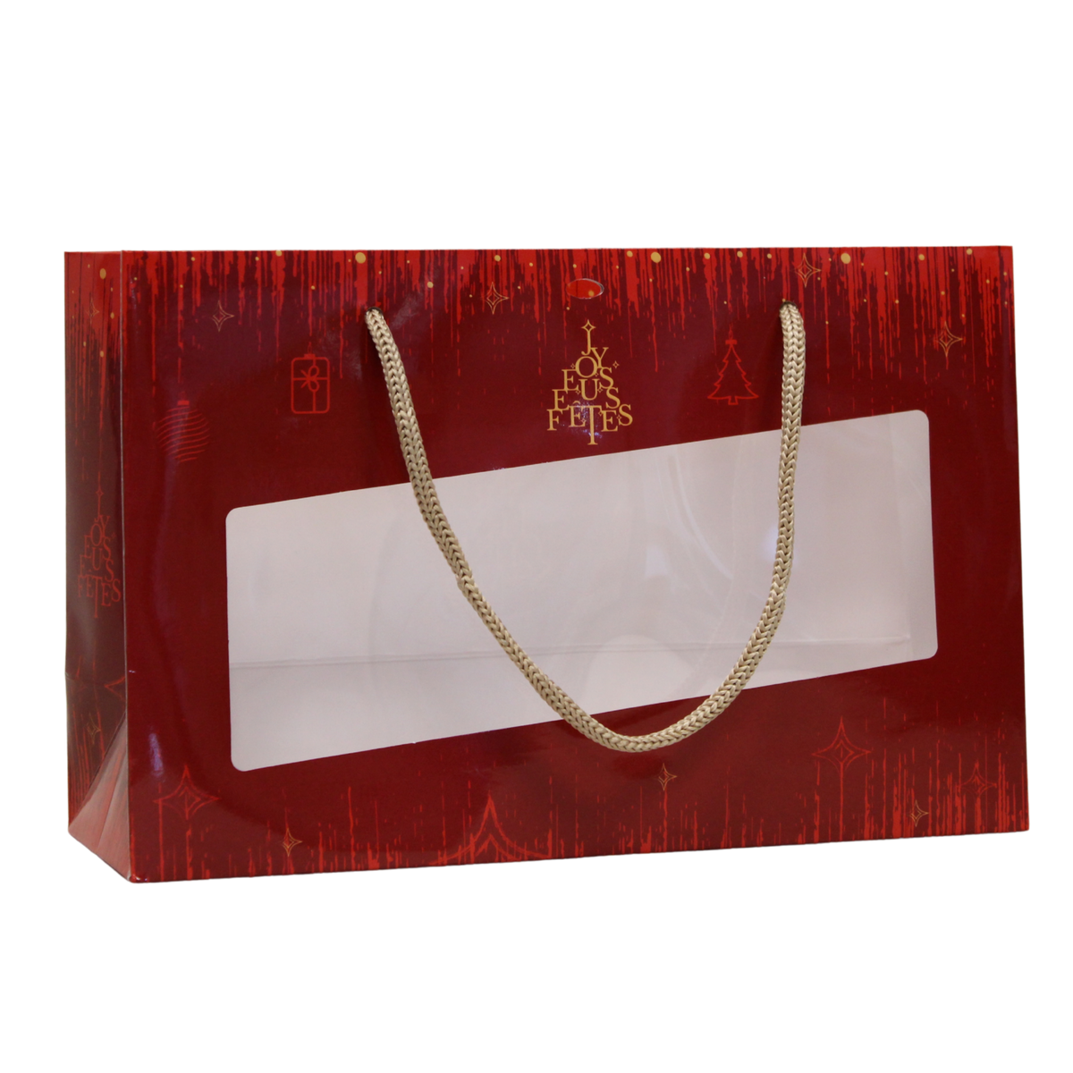 Sac  papier terroir 28x10x18cm fenêtre PVC - Bellagio