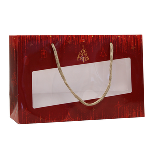 Sac  papier terroir 28x10x18cm fenêtre PVC - Bellagio