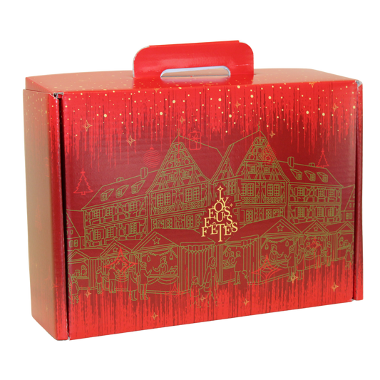 Valisette gourmande Bellagio carton 34,5x25,5x11cm