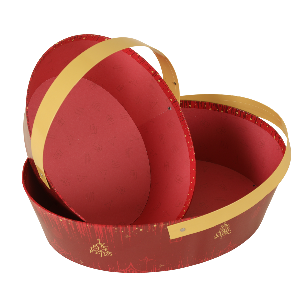 Panier Bellagio carton rigide ovale 25x19x8cm