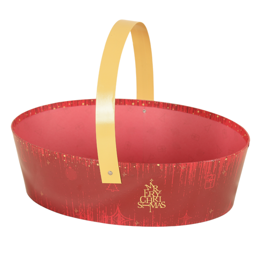 Bellagio oval rigid cardboard basket 31x22x9cm