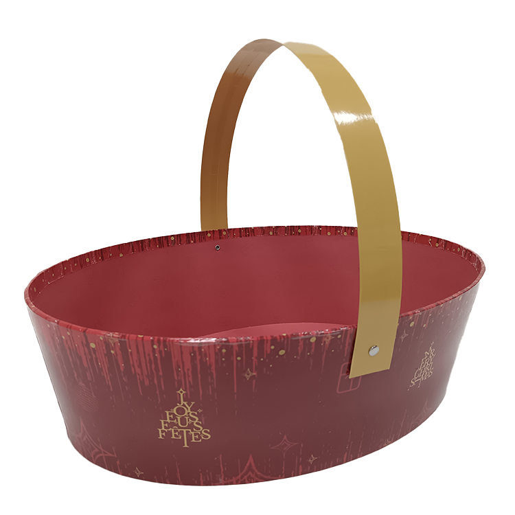 Panier Bellagio carton rigide ovale 31x22x9cm