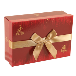Coffre Bellagio carton rigide rectangle 35x22x11cm noeud collé