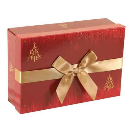 Coffre Bellagio carton rigide rectangle 35x22x11cm noeud collé