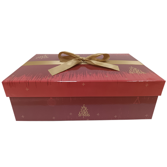 Coffre Bellagio carton rigide rectangle 35x22x11cm noeud collé