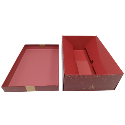Coffre Bellagio carton rigide rectangle 35x22x11cm noeud collé