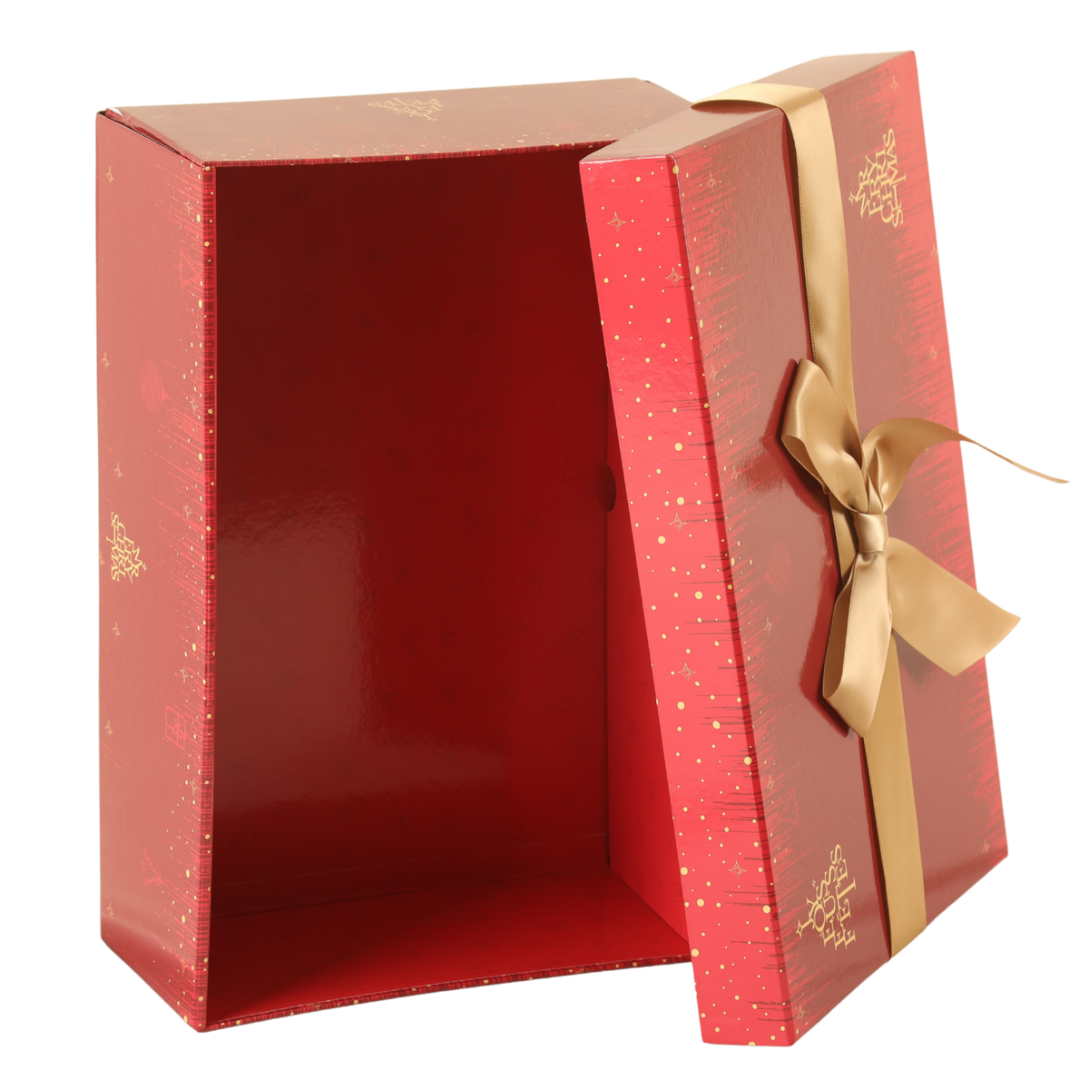 Coffre Bellagio carton rigide rectangle 35x22x11cm noeud collé