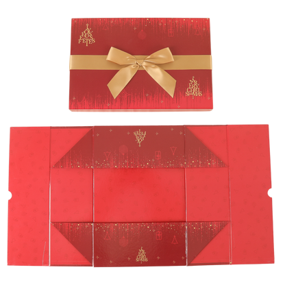 Coffre Bellagio carton rigide rectangle 35x22x11cm noeud collé