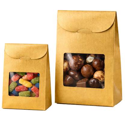 Sachet confiserie Dubaï carton 9x4.5x13cm fenêtre