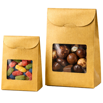 Sachet confiserie Dubaï carton 11.5x5.5x18cm fenêtre