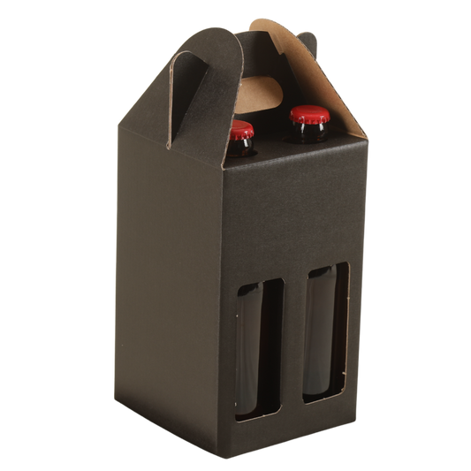 Valisette Buffalo carton kraft 4 bières 33cl (2x2 - type long neck)