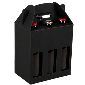 Valisette Buffalo carton kraft 6 bières 33cl (2x3 - type long neck)