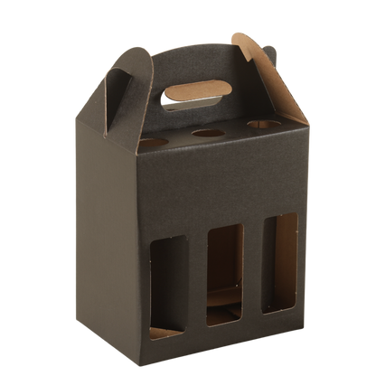 Valisette Buffalo carton kraft 6 bières 33cl (2x3 - type long neck)