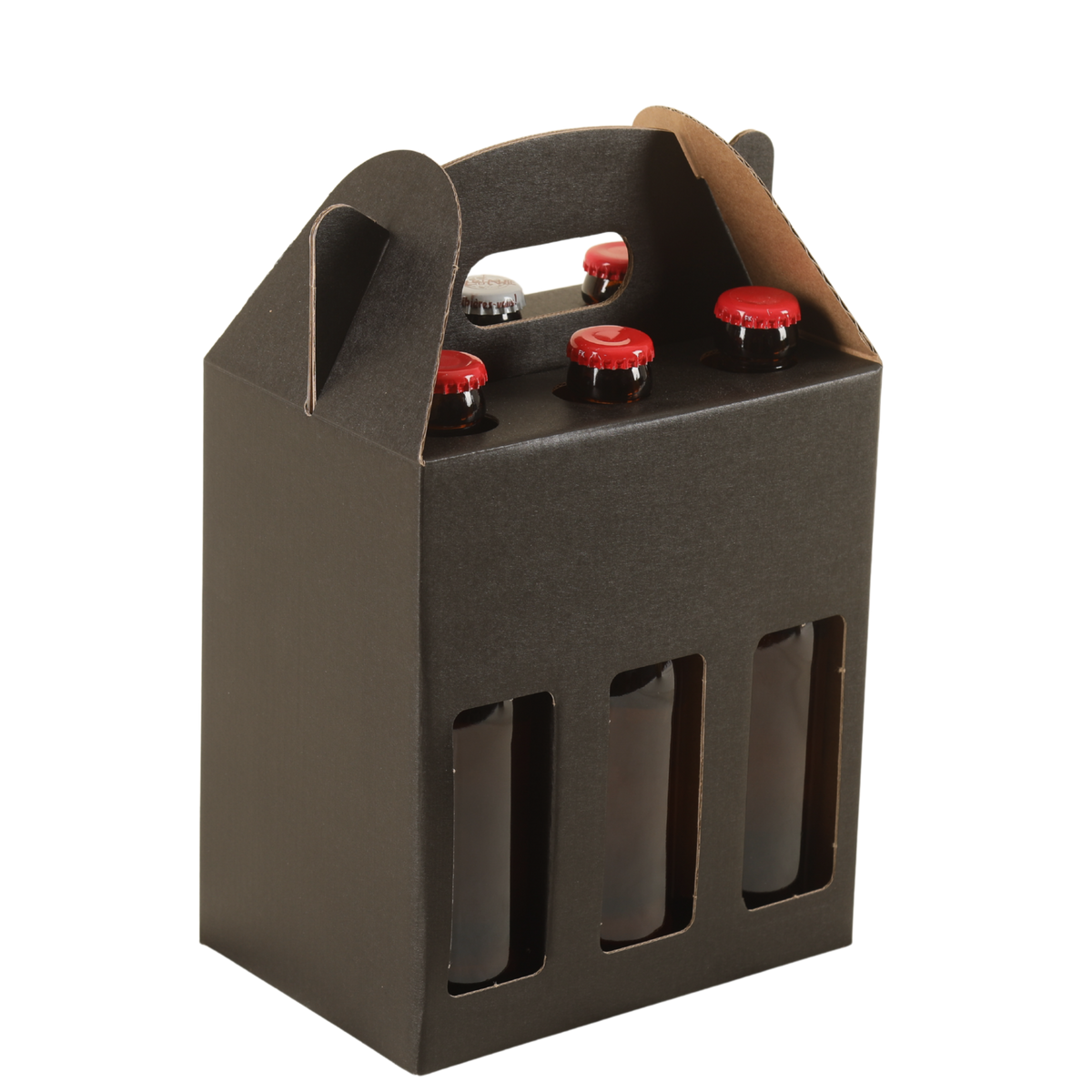 Valisette Buffalo carton kraft 6 bières 33cl (2x3 - type long neck)