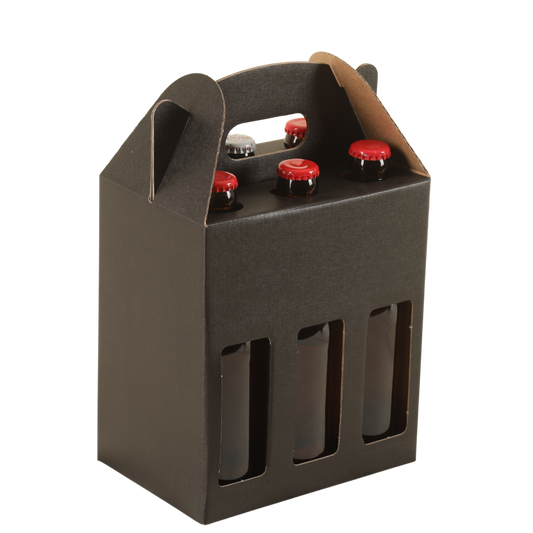 Valisette Buffalo carton kraft 6 bières 33cl (2x3 - type long neck)