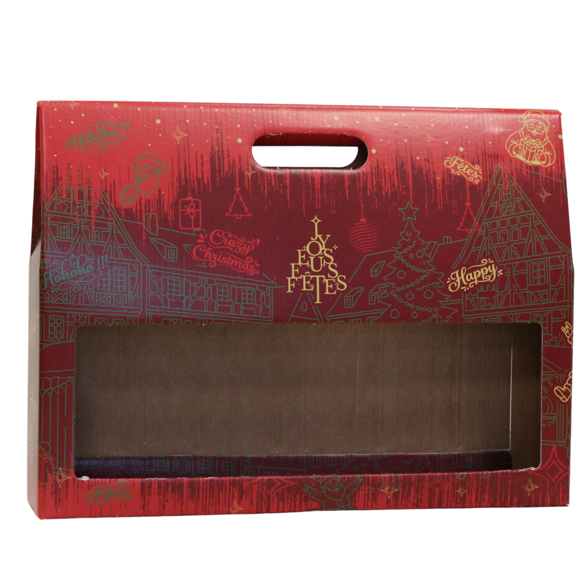 Bellagio cardboard carrier case for 6 x 33cl beers (long-neck style)