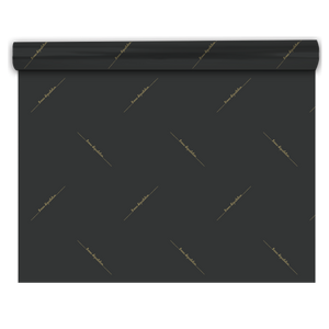 Papier cadeau Dégustation papier couché noir/or 0.70x100m