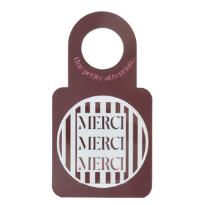 Victoria Bottle Stopper Message Card Anti-Drip Disc - Thank you