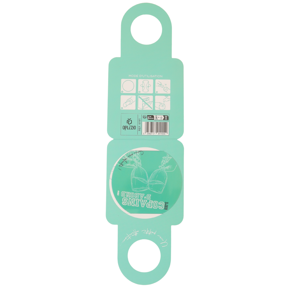 Victoria drip-proof anti-drip bottle neck message card - Les Copains D'abord