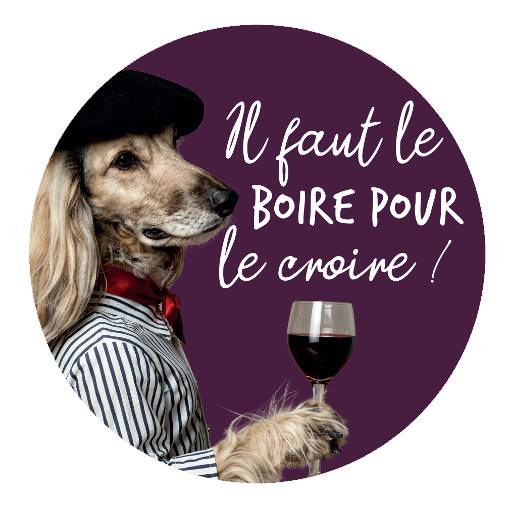 Carte message goulot Victoria disque anti-goutte - Il faut le boire...
