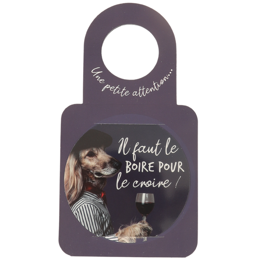 Victoria bottle message anti-drip disc - You have to drink it...