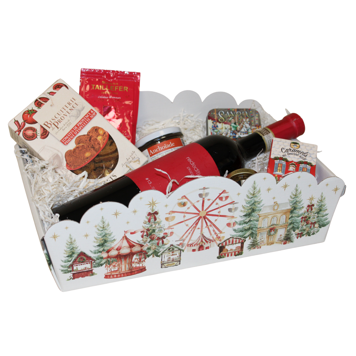 Colmar Cardboard Gift Basket – 34.5 × 24 × 8/13 cm